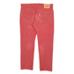 Mens Red Levis 502 Corduroy Trousers