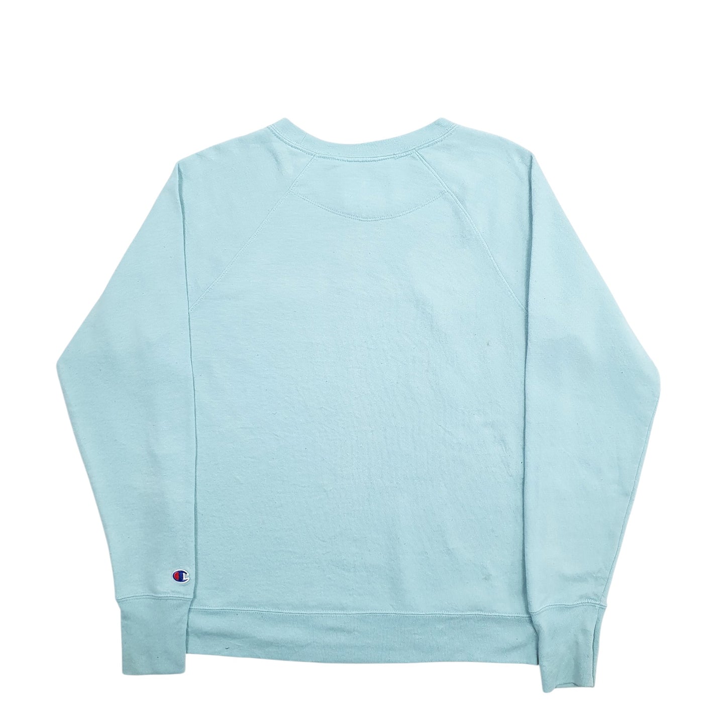 Womens Blue Champion Spellout Crewneck Jumper