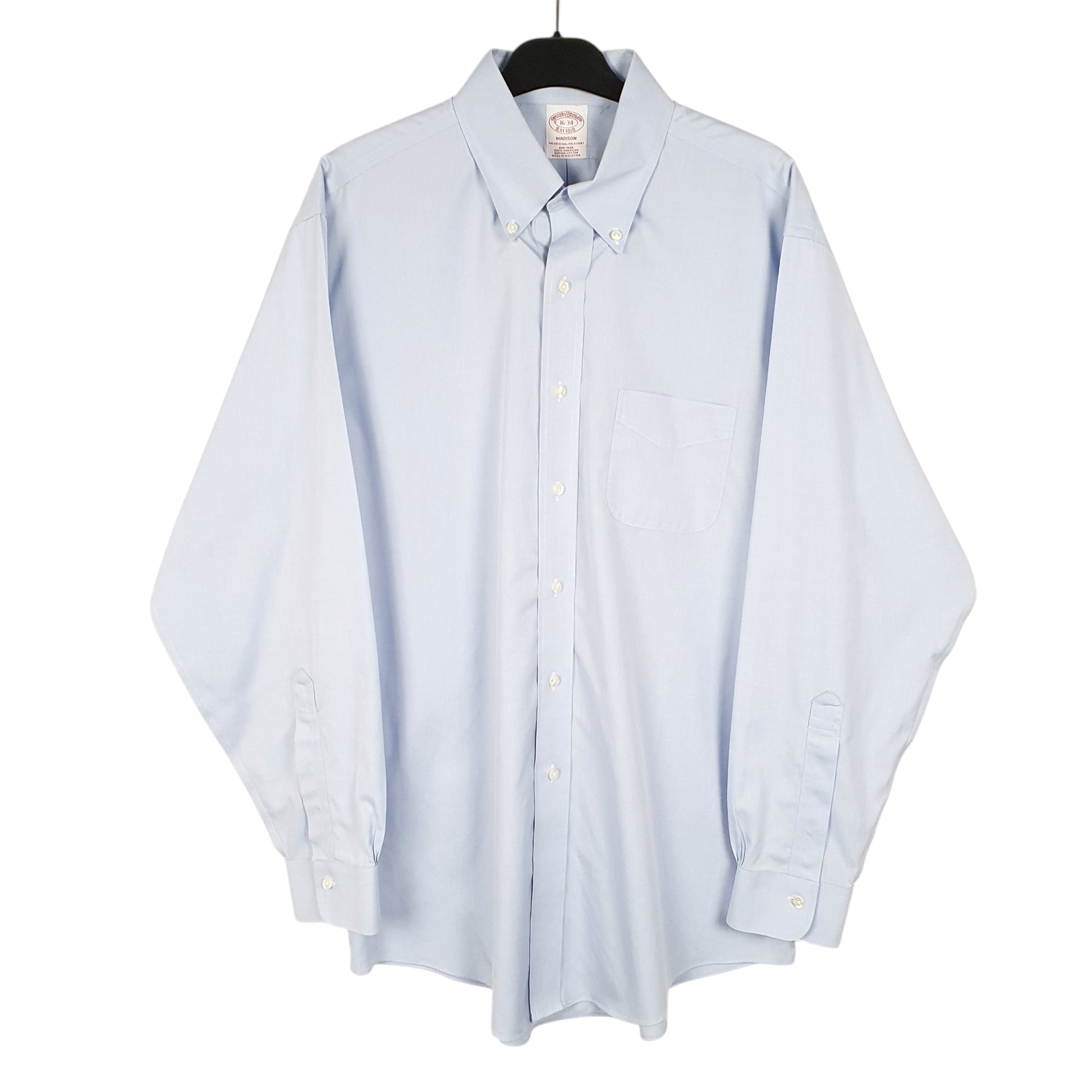 Mens Blue Brooks Brothers Madison Long Sleeve Shirt