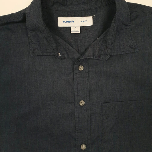 Mens Navy Old Navy  Long Sleeve Shirt