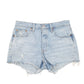Womens Blue Levis 501 Jorts Hot Pants Disressed Denim Shorts