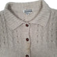 Mens Beige Laura Peterson Vintage 1990s Cardigan Jumper