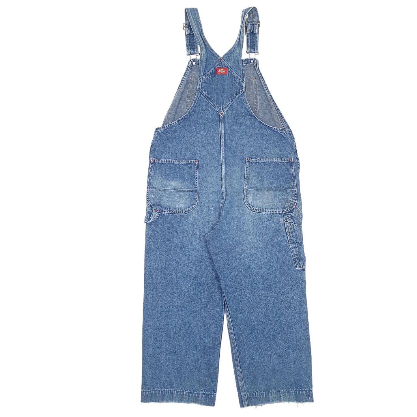 Mens Blue Dickies Denim Overalls Workwear Dungaree Trousers