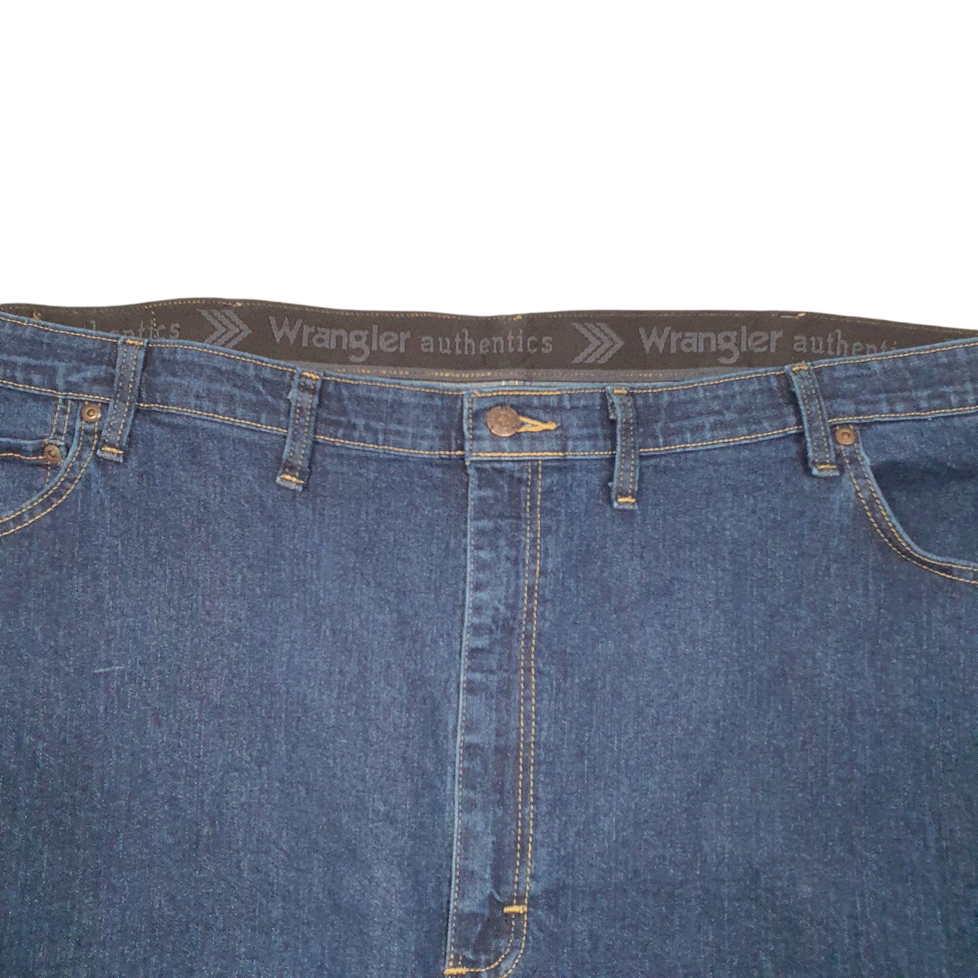 Mens Blue Wrangler Stretch Casual JeansW48 L32
