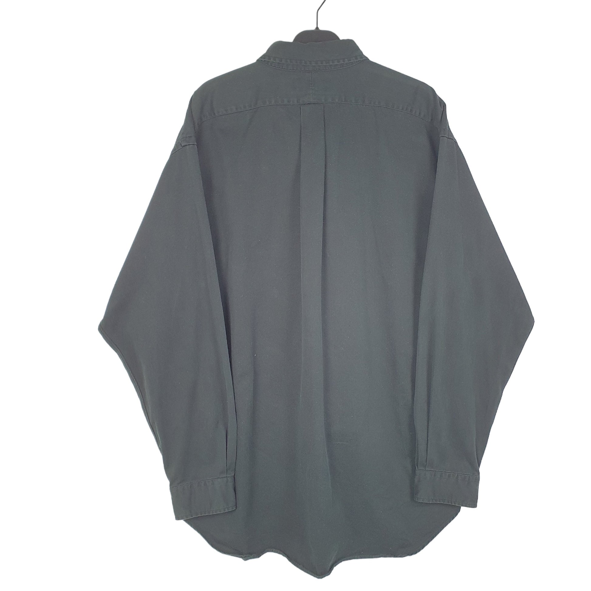 Mens Black Polo Ralph Lauren Oxford Long Sleeve Shirt