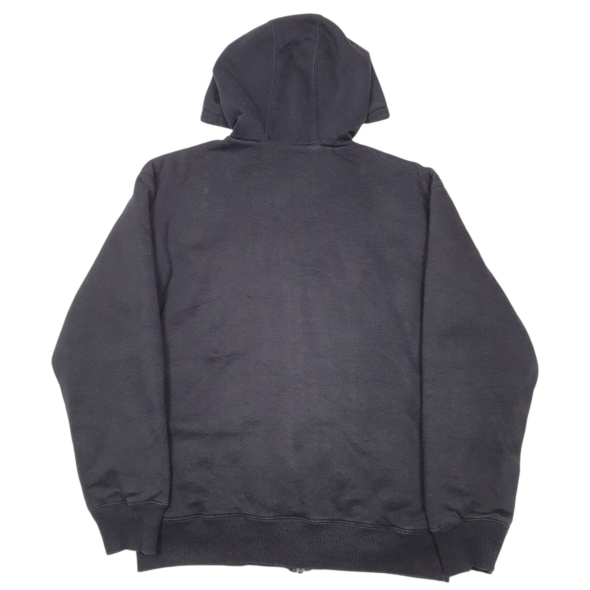 Mens Black Dickies Hoodie Fleece Lined Workwear Full Zip Jumper