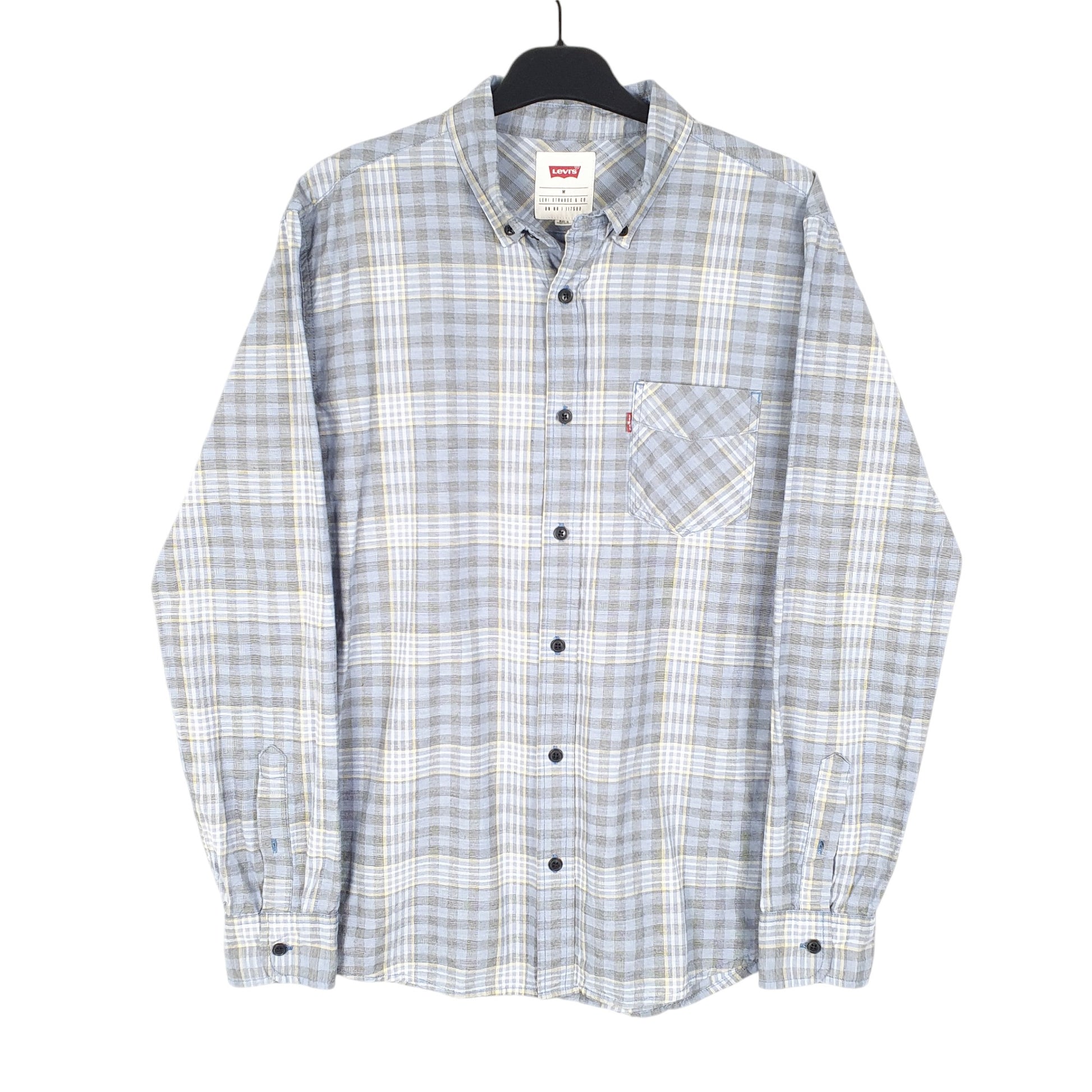 Mens Blue Levis  Long Sleeve Shirt