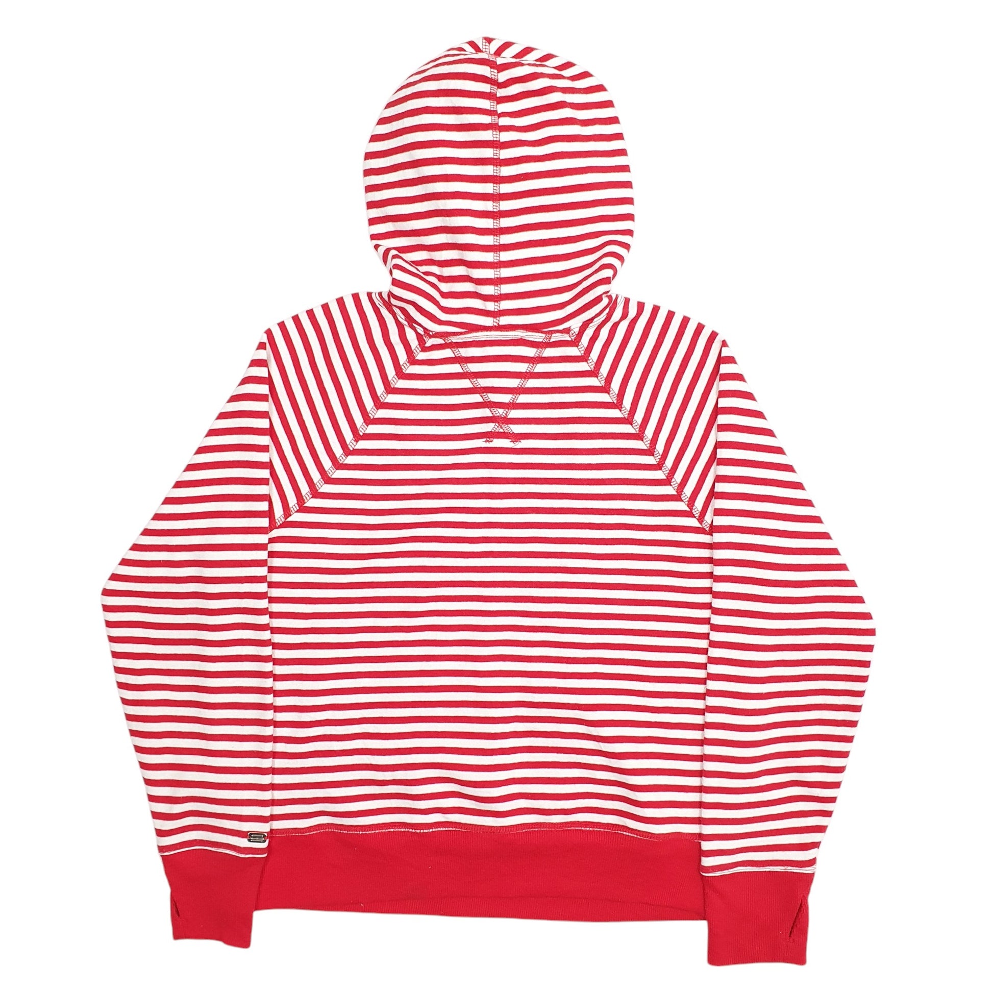 Womens Red Tommy Hilfiger Spellout Hoodie Jumper