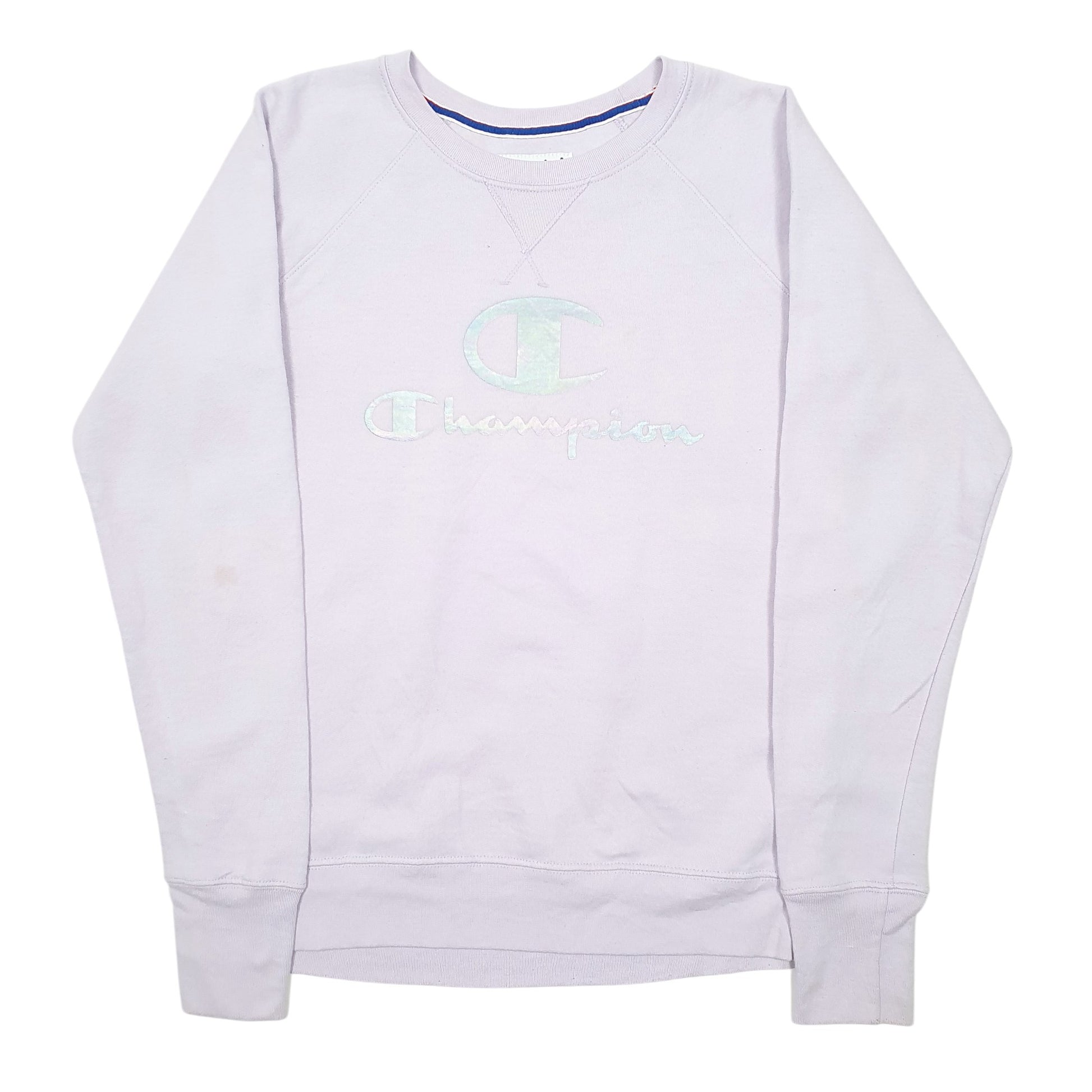 Womens Lilac Champion Raglan Crewneck Jumper