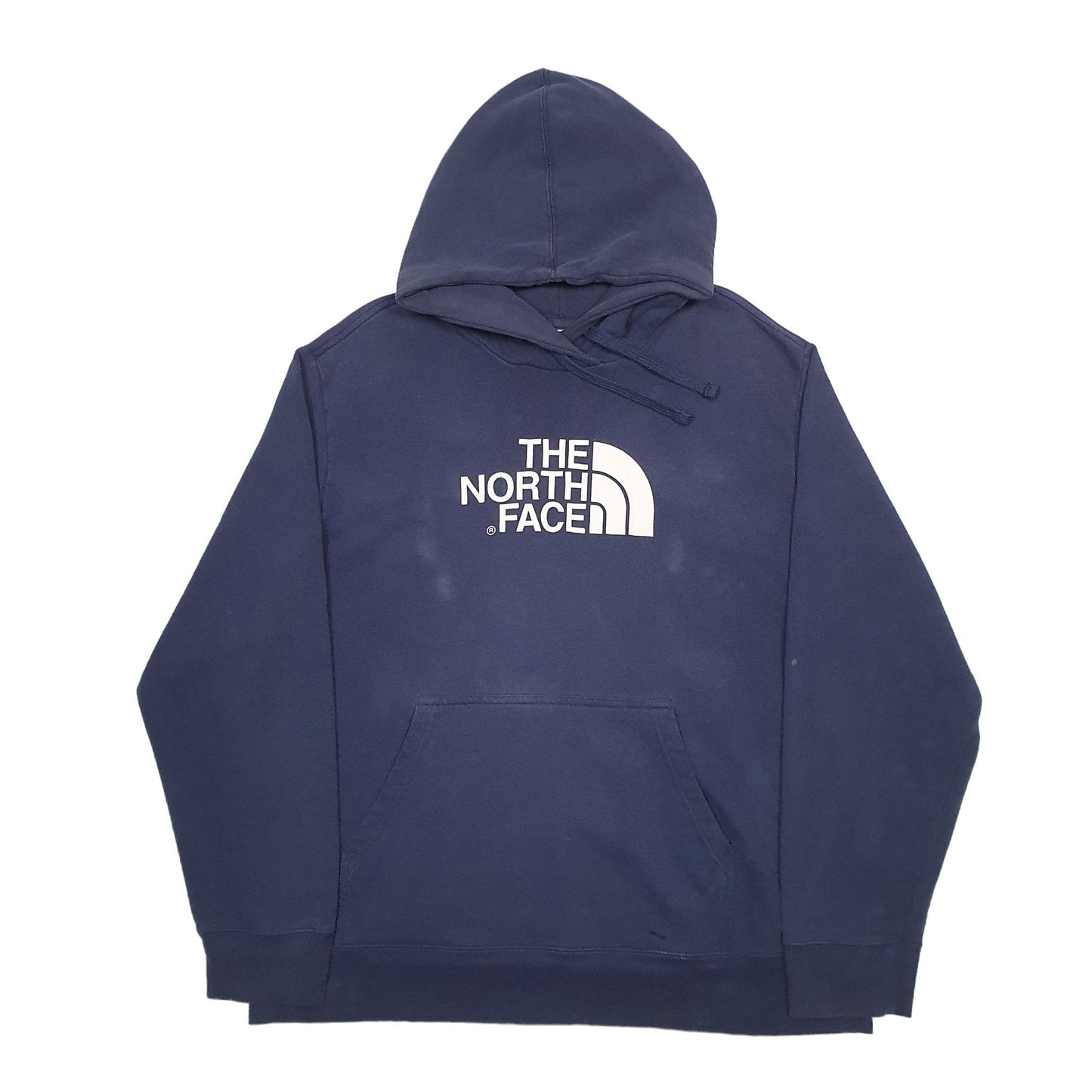 Mens Navy The North Face Spellout Hoodie Jumper