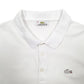 Mens White Lacoste  Short Sleeve Polo Shirt