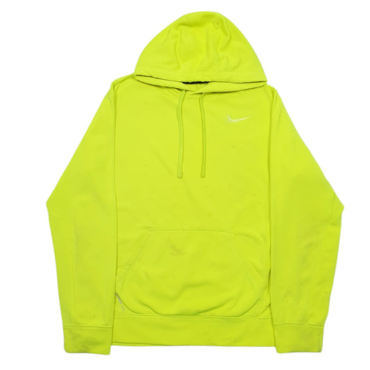 Mens Green Nike Active Workout Gym Running Therma Fit Hoodie Jumper