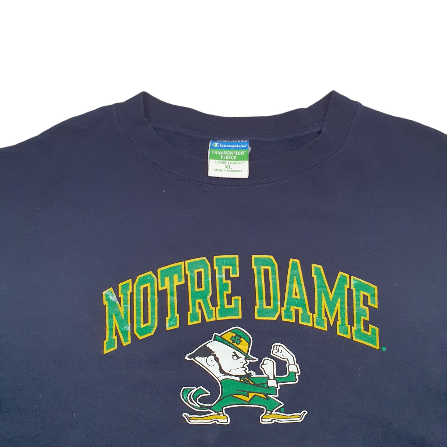 Mens Navy Champion Notre Dame Fighting Irish USA College Crewneck Jumper