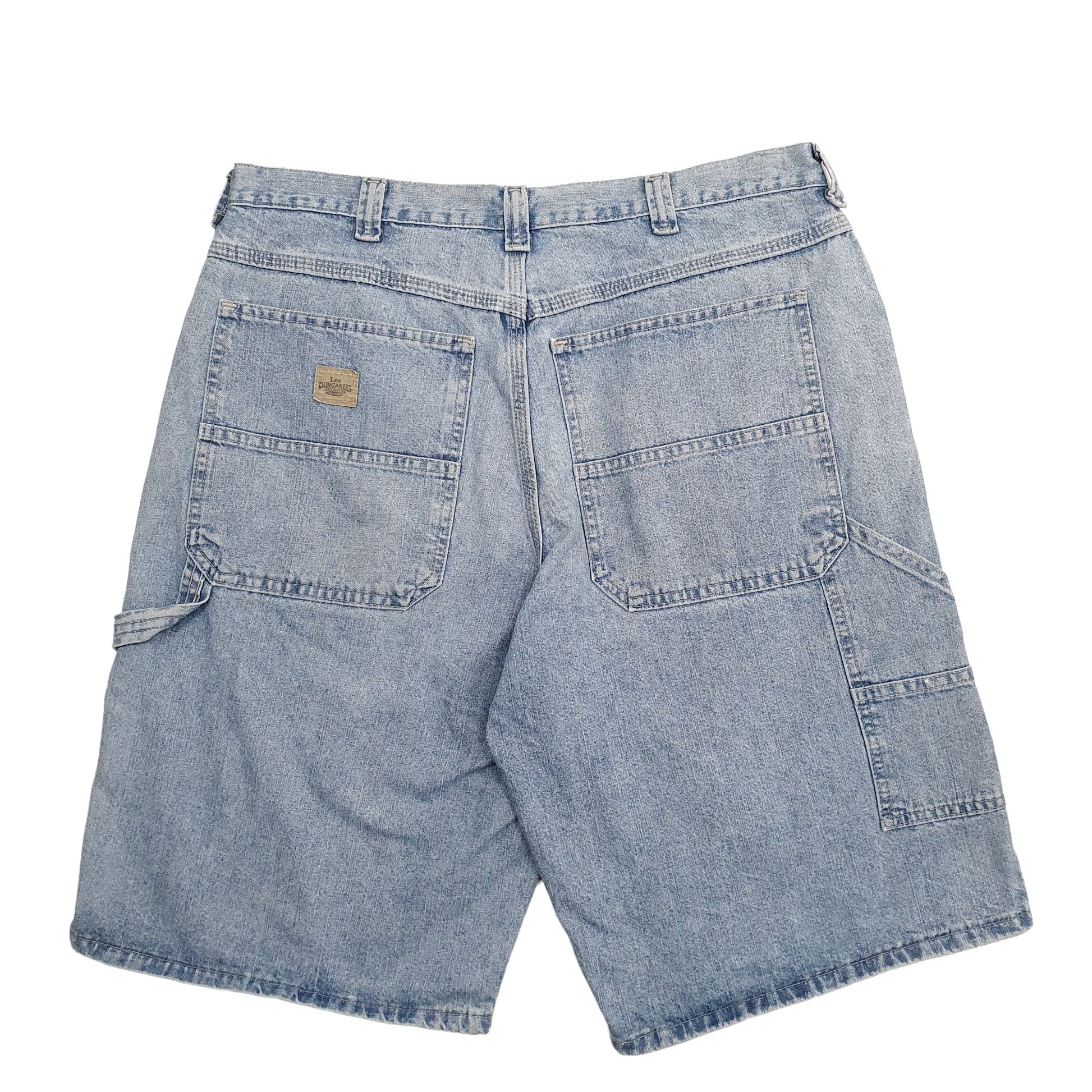 Mens Blue Lee Dungarees Carpenter Shorts