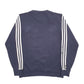 Mens Navy Adidas Spellout Crewneck Jumper