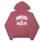 Mens Burgundy Champion Montana University Grizzlies USA Hoodie Jumper
