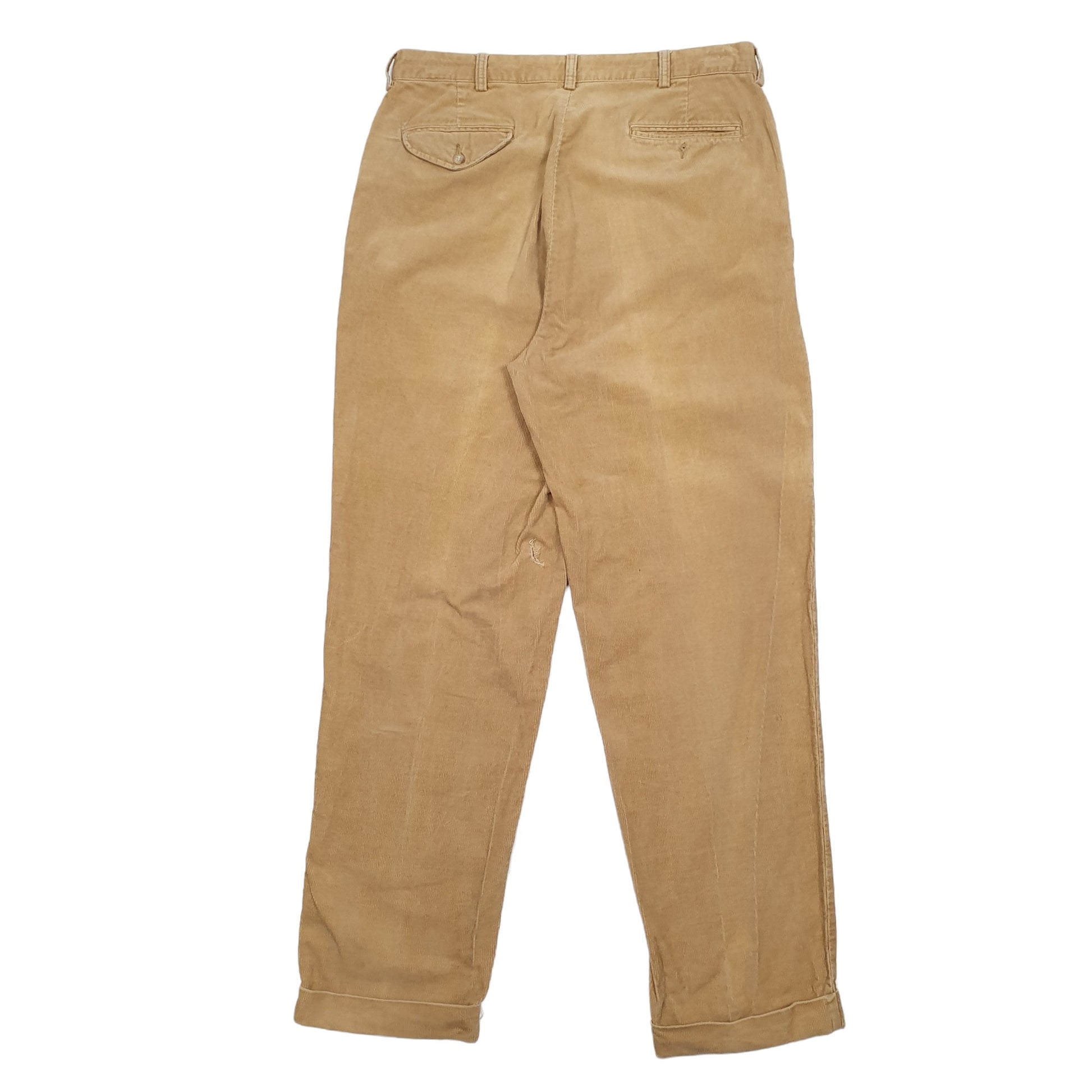 Mens Tan Polo Ralph Lauren  Corduroy Trousers