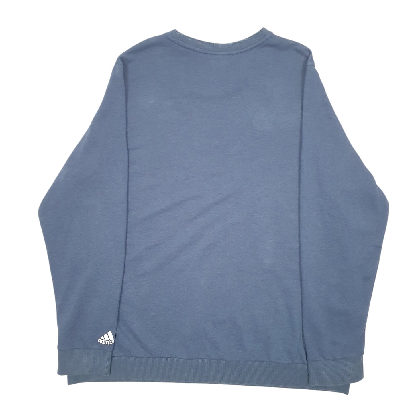 Womens Navy Adidas Spellout Crewneck Jumper