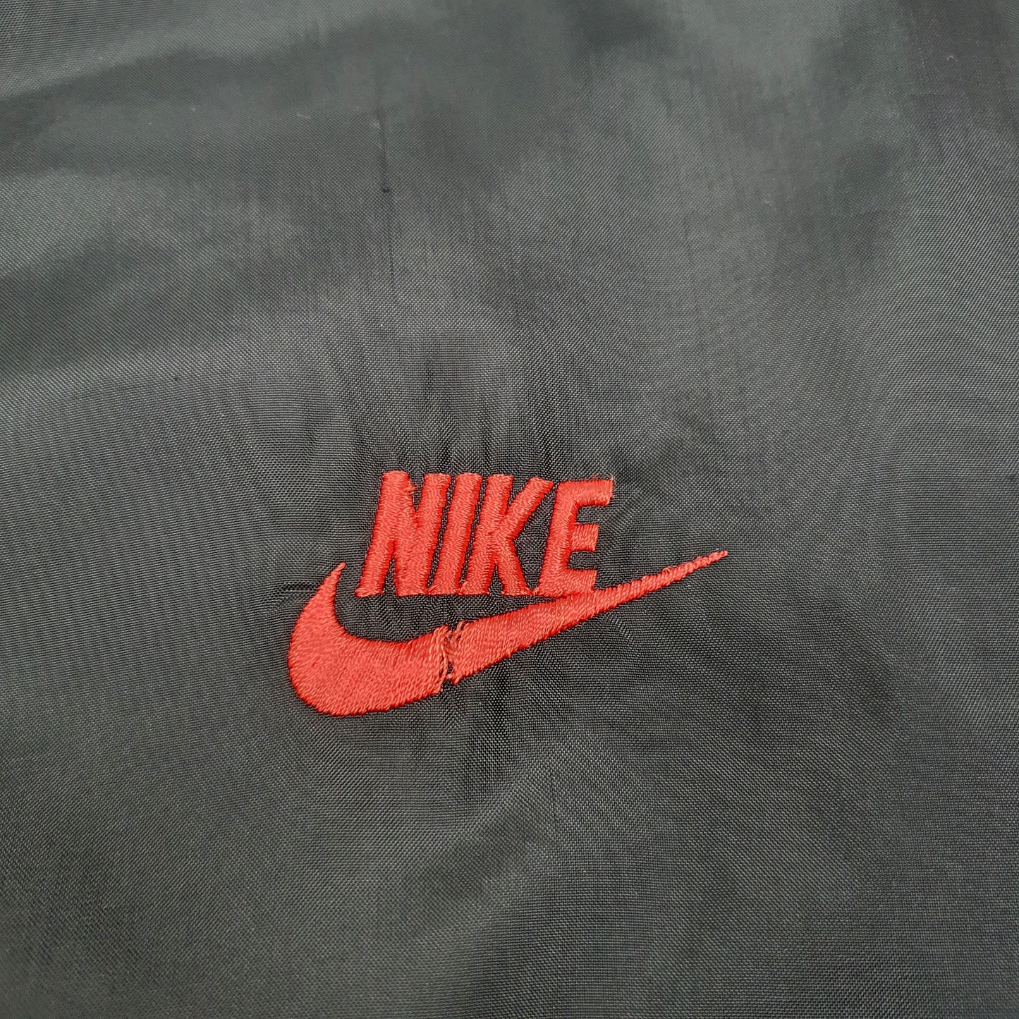 Mens Black Nike Vintage 80s Retro  Coat