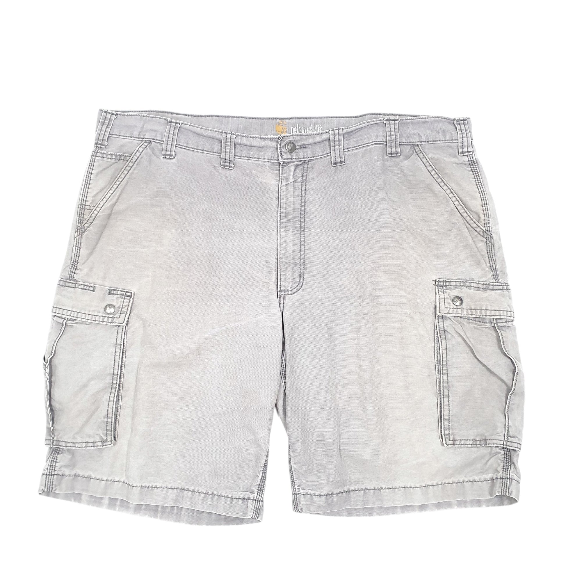 Mens Grey Carhartt Workwear Relaxed Cargo Shorts