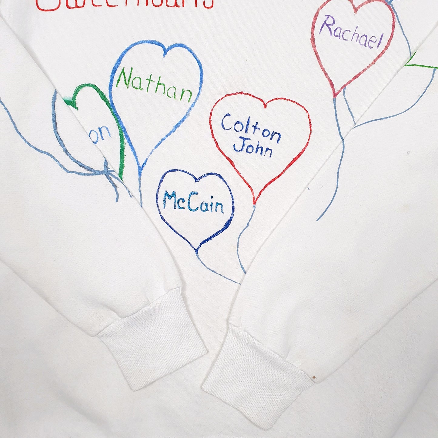 Womens White Lee Vintage Sturdy Sweats Crewneck Jumper