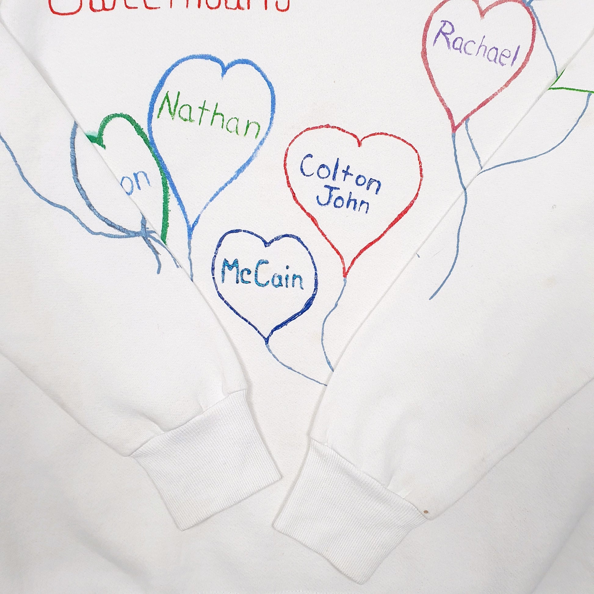 Womens White Lee Vintage Sturdy Sweats Crewneck Jumper