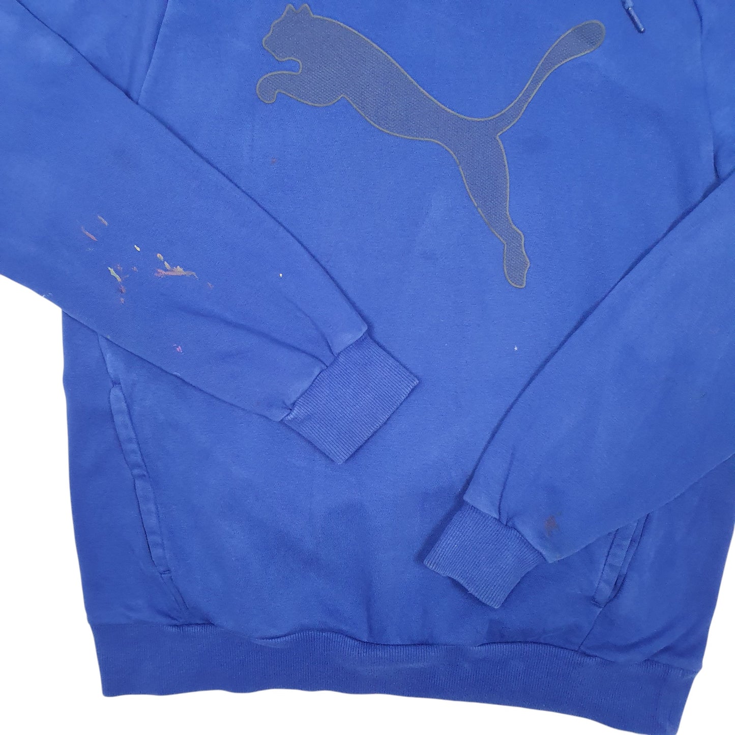 Mens Blue Puma  Hoodie Jumper