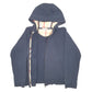 Mens Navy Burberry Hoodie Full Zip Jumper