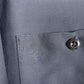 Mens Navy Unbranded Perm Press Workshirt Workwear Long Sleeve Shirt
