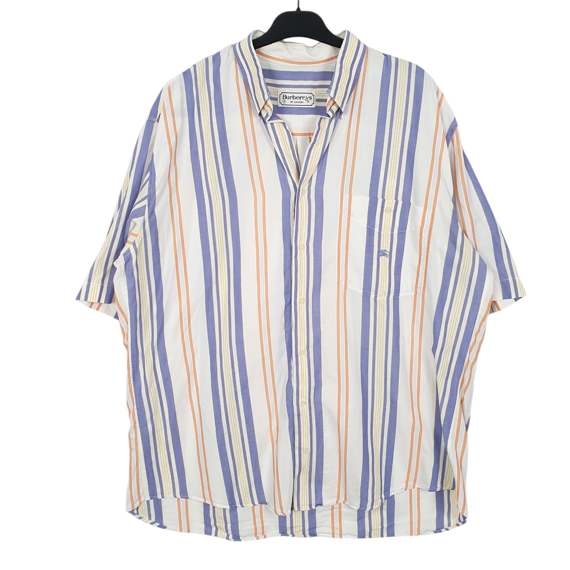 Mens White Burberry London Short Sleeve Shirt