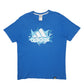 Mens Blue Adidas Spellout Short Sleeve T Shirt