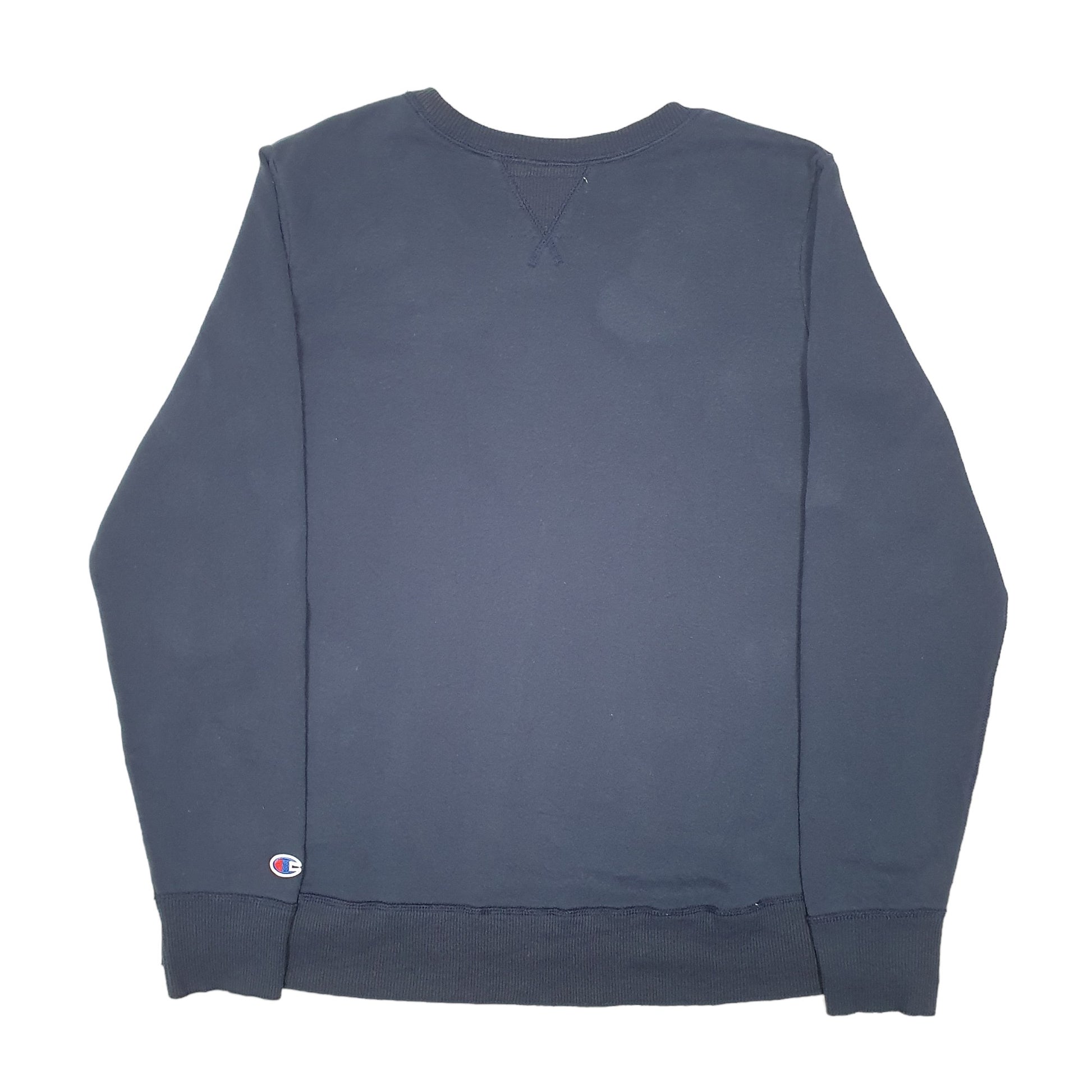 Womens Navy Champion Davidson Wildcats Basketball College USA Crewneck Jumper