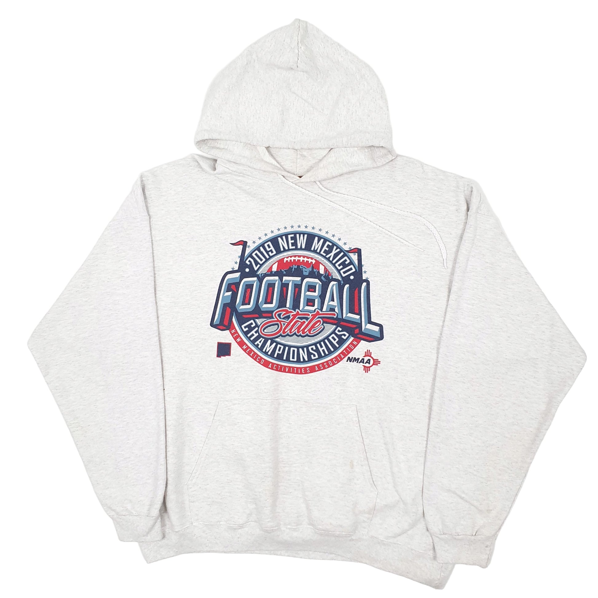 Mens Grey Hanes New Mexico Football NFL Hoodie Jumper