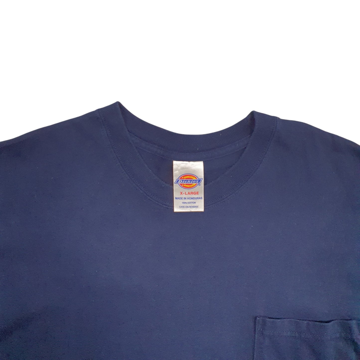 Mens Navy Dickies Pocket Short Sleeve T Shirt