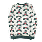 Mens Cream New Look Knit Christmas Festive Holly Ivy Crewneck Jumper