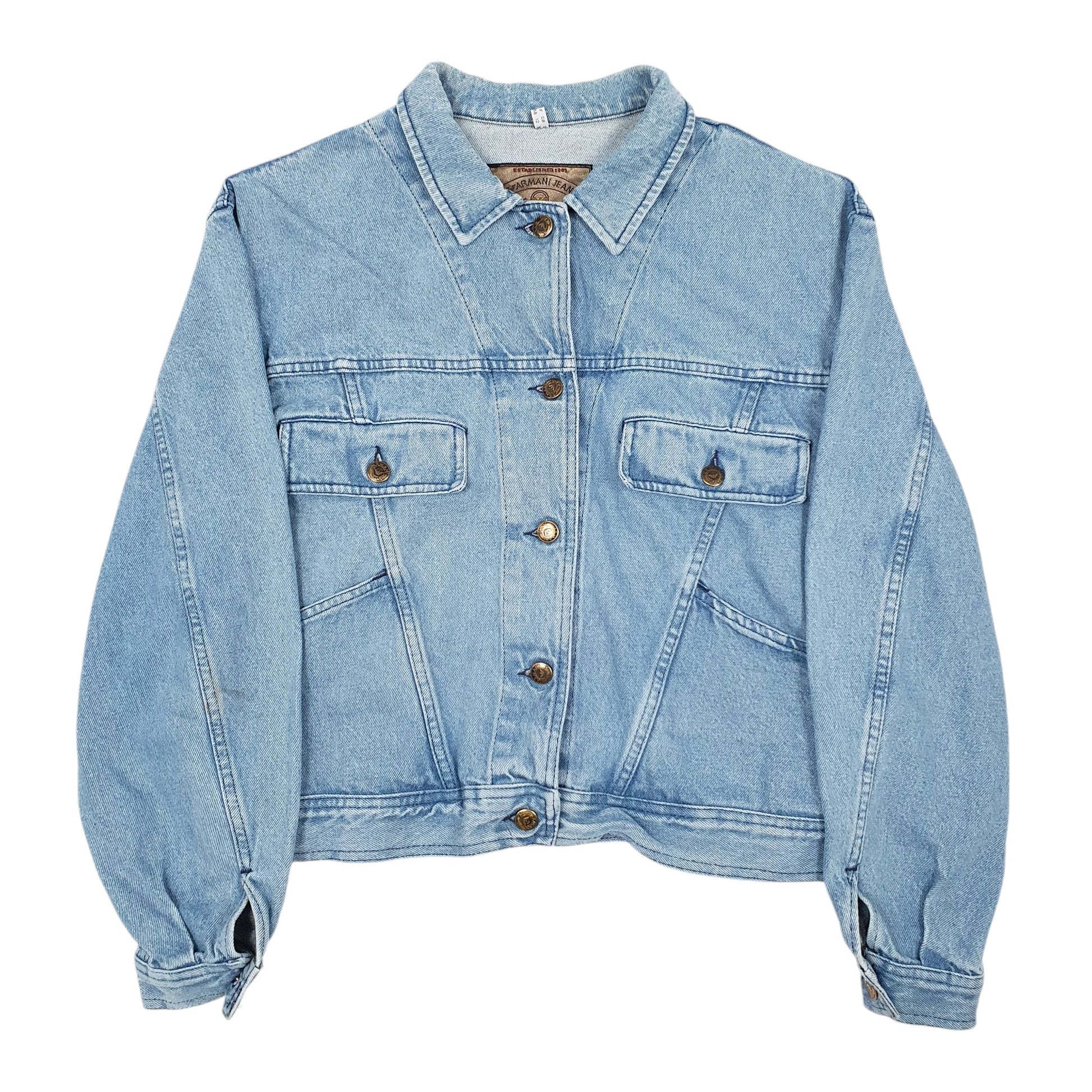 Womens Blue Armani Jeans Made in Italy Vintage  Coat