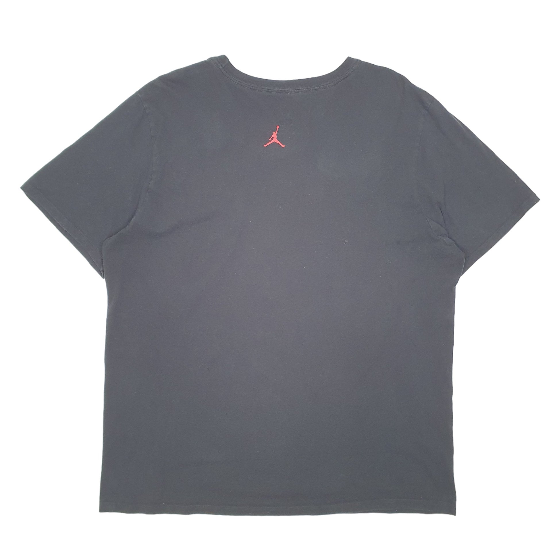 Mens Black Nike Flight Air Jordan Short Sleeve T Shirt