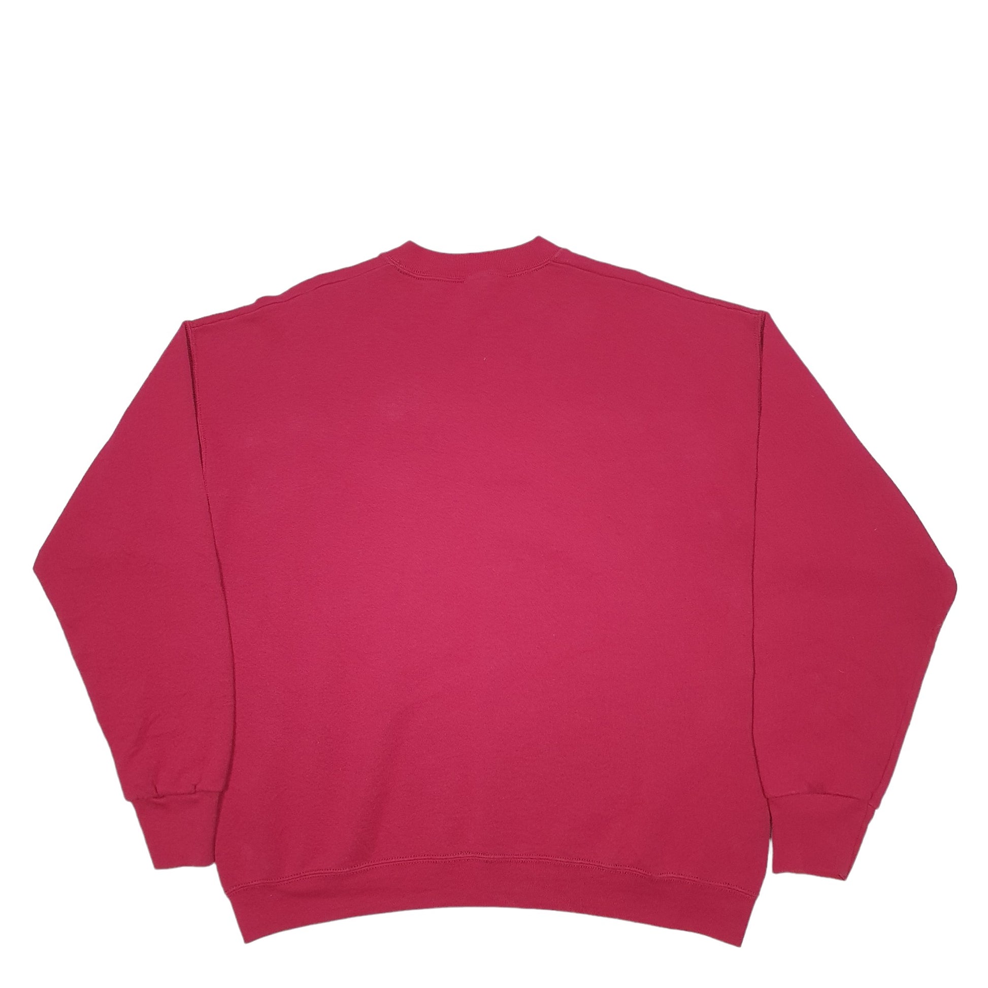 Mens Burgundy Fruit Of The Loom Bear Love Vintage Crewneck Jumper