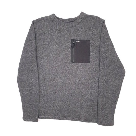 Mens Grey Animal  Crewneck Jumper