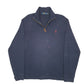 Mens Navy Polo Ralph Lauren  Quarter Zip Jumper