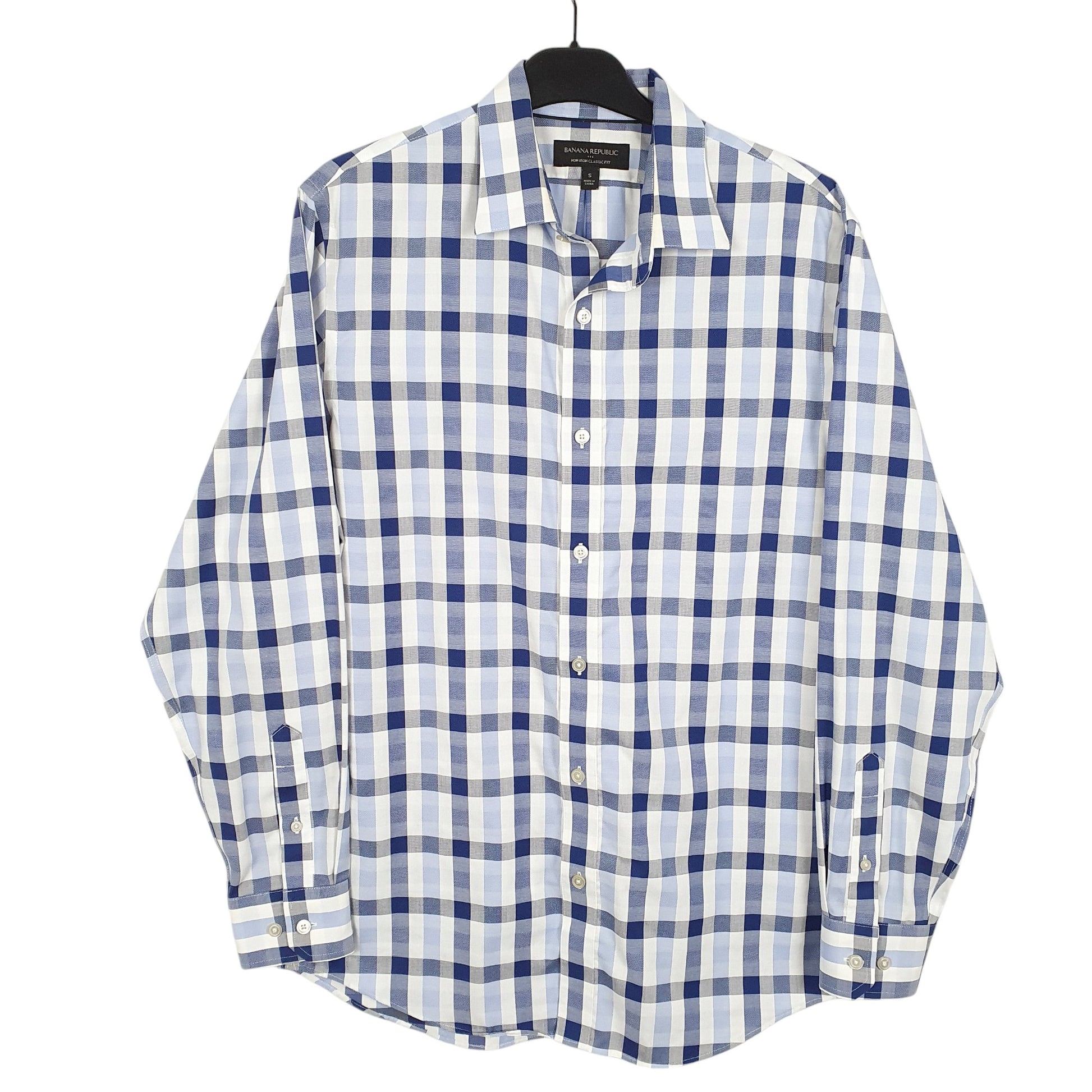 Mens Blue Banana Republic  Long Sleeve Shirt