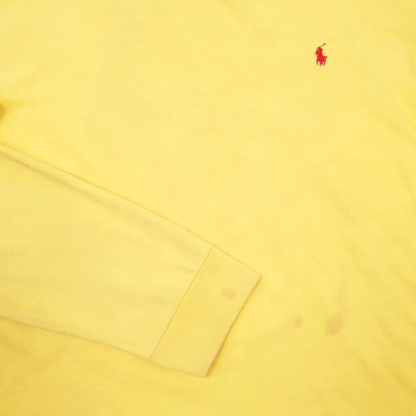 Mens Yellow Polo Ralph Lauren  Long Sleeve T Shirt