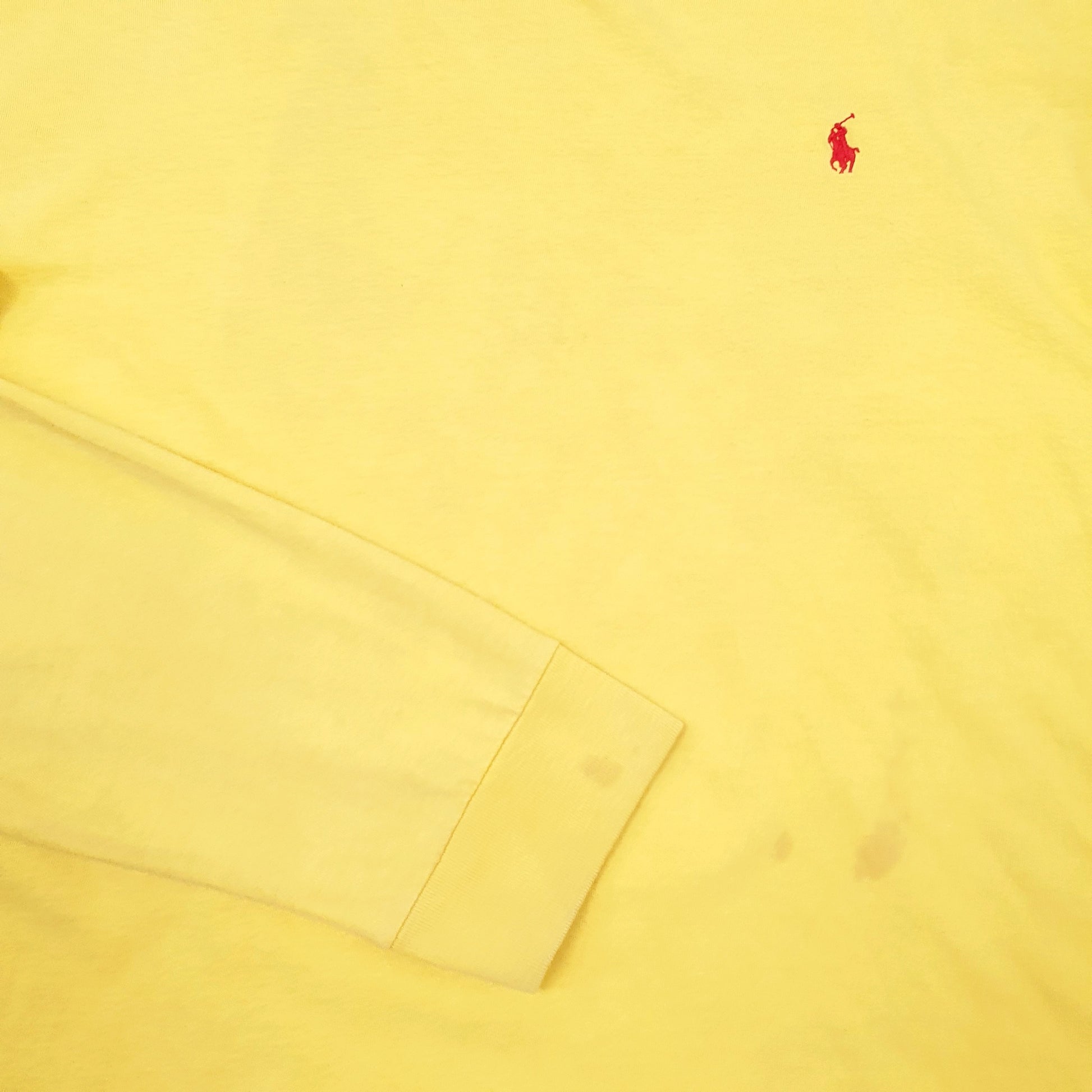 Mens Yellow Polo Ralph Lauren  Long Sleeve T Shirt