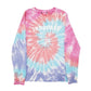 Mens Blue Unbranded Tie Dye Crewneck Jumper