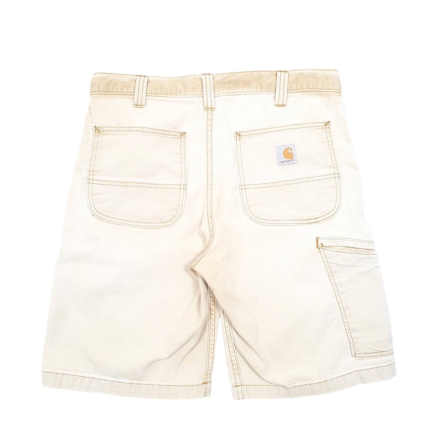 Mens Tan Carhartt Workwear Relaxed Carpenter Shorts
