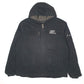 Mens Black Crown Heavy Sherpa Lined Active Hooded  Coat