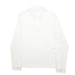 Mens White Lacoste  Long Sleeve Polo Shirt