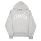 Mens Grey Champion Spellout Hoodie Jumper