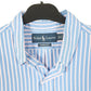 Mens Blue Ralph Lauren Oxford Long Sleeve Shirt