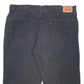 Mens Black Levis  550 JeansW48 L30